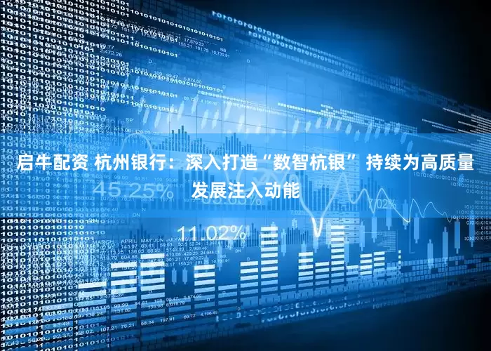 启牛配资 杭州银行：深入打造“数智杭银” 持续为高质量发展注入动能
